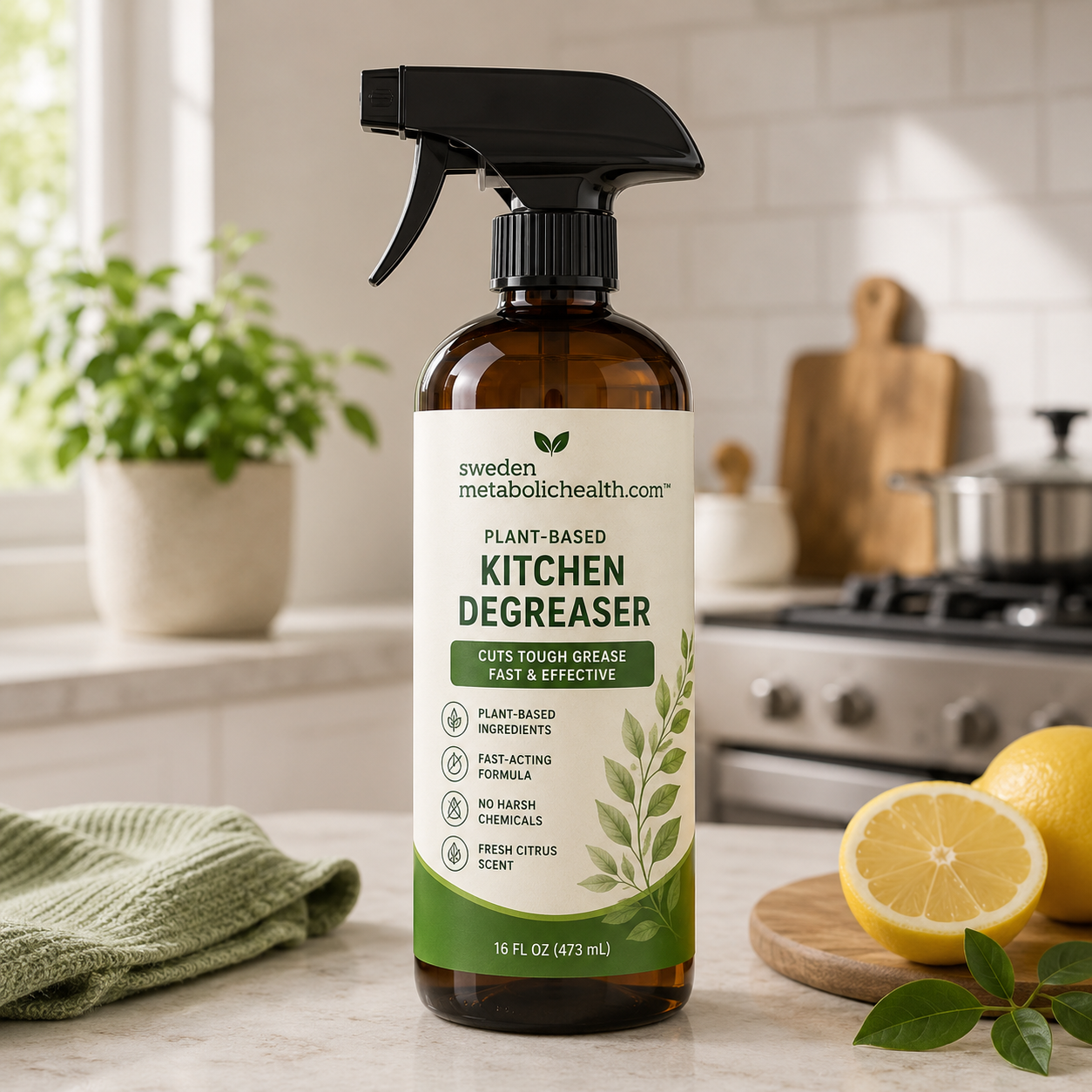 swedenmetabolichealth™ Plant-Based Kitchen Degreaser