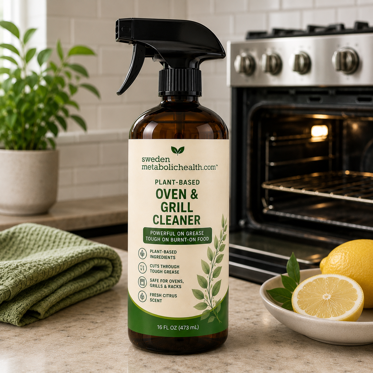 swedenmetabolichealth™ Plant-Based Oven & Grill Cleaner