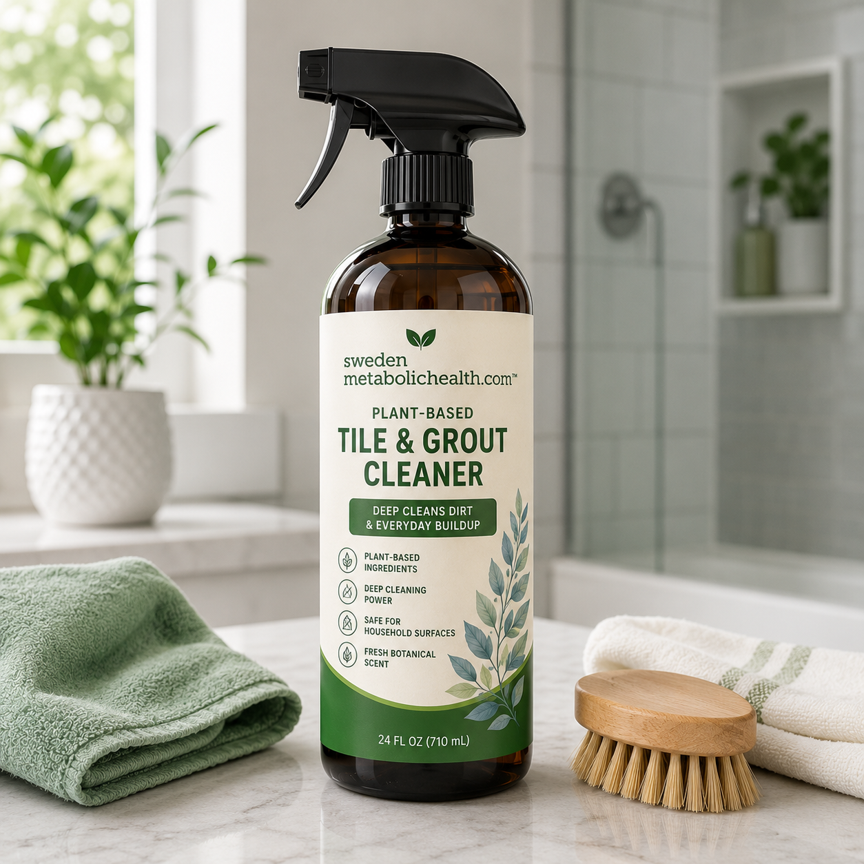 swedenmetabolichealth™ Plant-Based Tile & Grout Cleaner